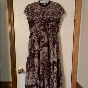Joyfolie Raylie dress in plum floral